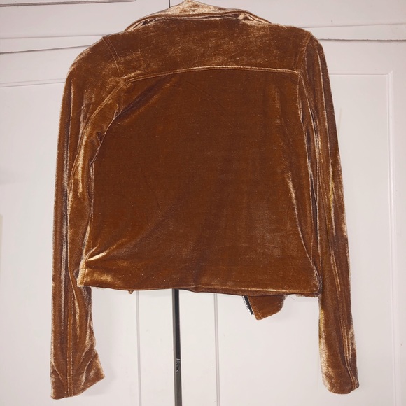 SOLD! Velvet moto jacket - Picture 2 of 4